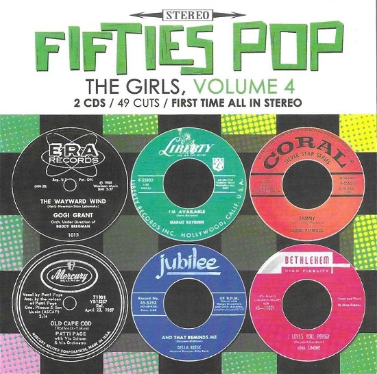 Cover for 50s Pop Girls V4-49 Cuts-100% First Time / Var (CD) (2023)