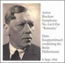 Symphony 4 - Bruncker / Knappertsbusch / Berlin Philharmonic - Musiikki - PREISER - 0717281902267 - tiistai 25. lokakuuta 1994