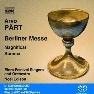 Cover for Edison / Elora Festival Singers · * Berliner Messe (SACD) (2004)