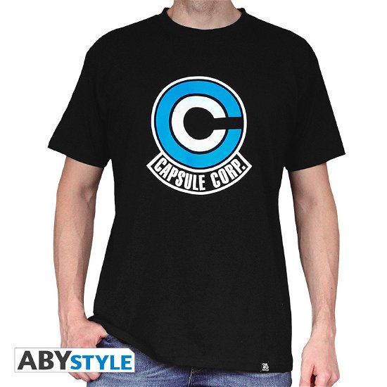 DRAGON BALL - T-Shirt DB/Capsule Corp Homme Black - Dragon Ball - Gadżety - ABYstyle - 3700789201267 - 7 lutego 2019