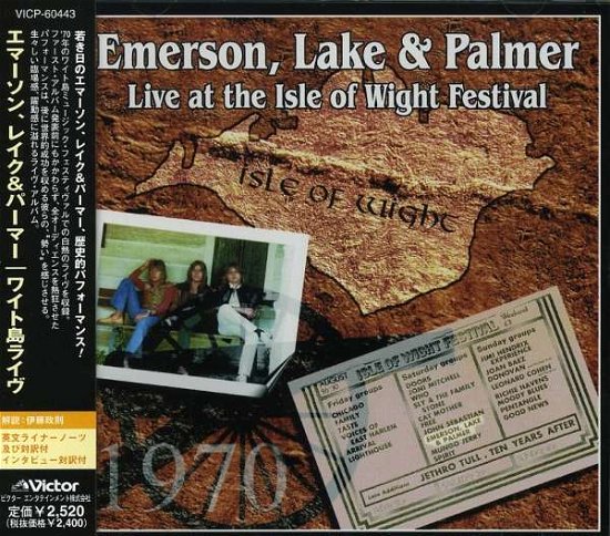 Cover for Emerson Lake &amp; Palmer · Live at the Isle Wight Festival (CD) [Japan Import edition] (1998)