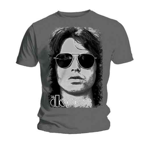 Cover for The Doors · The Doors Unisex T-Shirt: Summer Glare (Grey) (T-shirt) [size S] [Grey - Unisex edition] (2015)