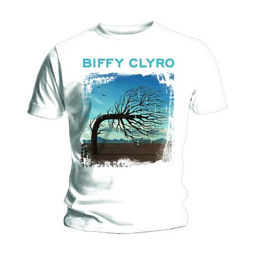 Biffy Clyro Unisex T-Shirt: Opposites White - Biffy Clyro - Produtos - ROFF - 5055295389267 - 6 de janeiro de 2015