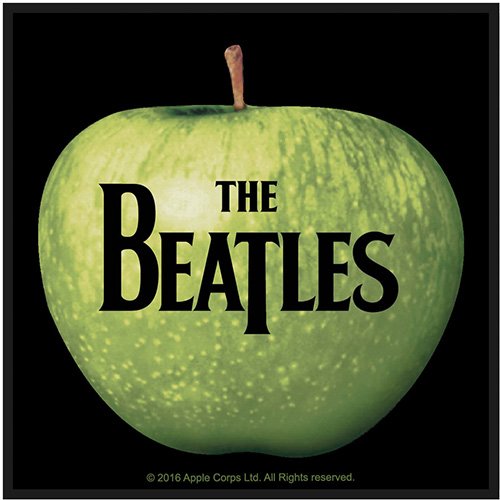 The Beatles Standard Woven Patch: Apple & Logo - The Beatles - Produtos - ROCK OFF - 5055979962267 - 