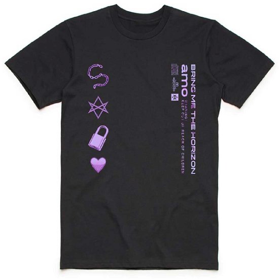 Bring Me The Horizon Unisex T-Shirt: Amo Symbols - Bring Me The Horizon - Fanituote -  - 5056170663267 - 