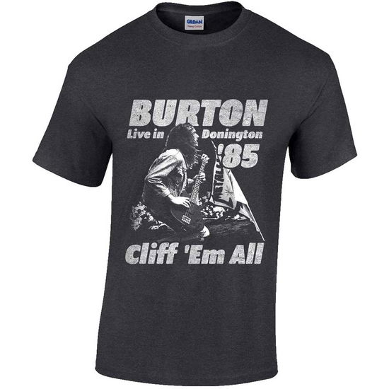 Cliff Burton Unisex T-Shirt: Flag Retro - Cliff Burton - Gadżety -  - 5056187762267 - 