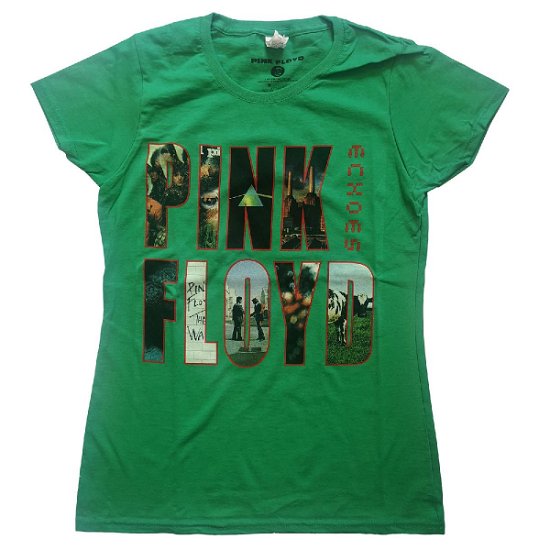 Cover for Pink Floyd · Pink Floyd Ladies T-Shirt: Echoes Album Montage (T-shirt) [size XS] [Green - Ladies edition]