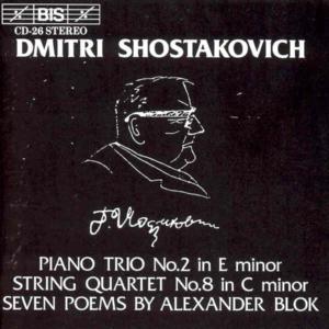 Piano Trio 2 in E - Shostakovich / Delman / Voces Intimae String Qrt - Musiikki - Bis - 7318590000267 - torstai 22. syyskuuta 1994