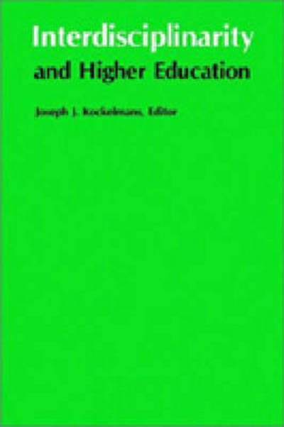 Cover for Joseph J Kockelmans · Interdisciplinarity and Higher Education (Paperback Book) (1978)