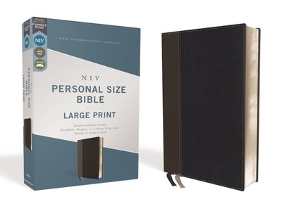 Cover for Zondervan Staff · NIV, Personal Size Bible, Large Print, Leathersoft, Black, Red Letter Edition, Comfort Print (Buch) (2019)