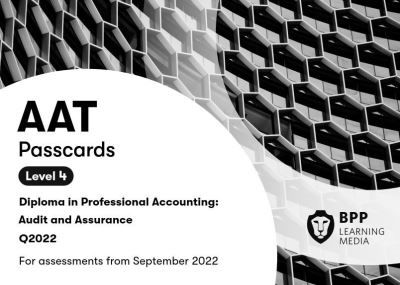 Cover for BPP Learning Media · AAT Audit and Assurance: Passcards (Spiralbog) (2022)