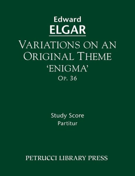 Cover for Edward Elgar · Variations on an Original Theme 'enigma', Op. 36: Study Score (Taschenbuch) (2013)