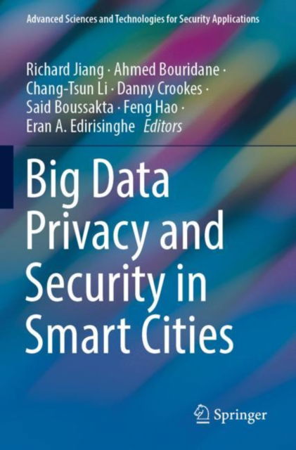 Cover for Big Data Privacy and Security in Smart Cities - Advanced Sciences and Technologies for Security Applications (Paperback Book) [2022 edition] (2023)