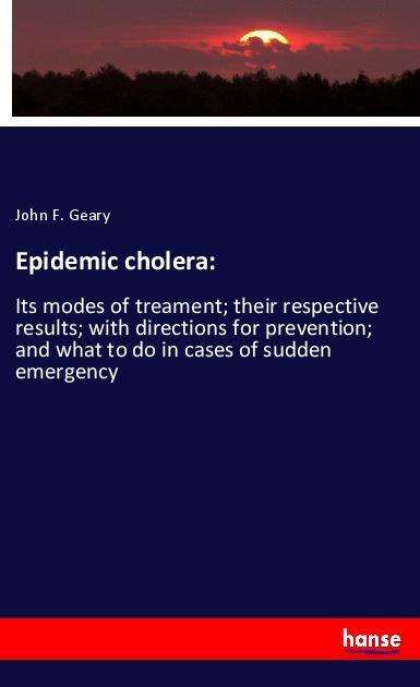 Cover for Geary · Epidemic cholera: (Bok)