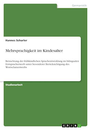 Cover for Hannes Scharler · Mehrsprachigkeit im Kindesalter (Paperback Book) (2021)