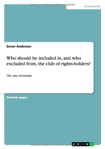 Who should be included in, and - Andersen - Bøger - GRIN Verlag - 9783640569267 - 22. marts 2010