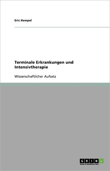 Cover for Hempel · Terminale Erkrankungen und Inten (Book) (2010)