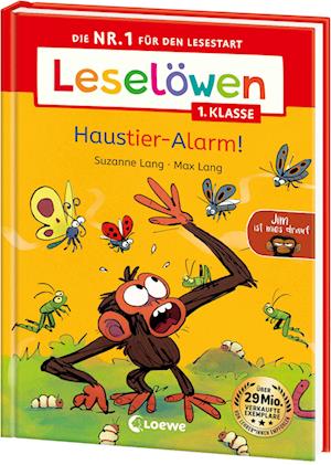 Cover for Suzanne Lang · Leselöwen 1. Klasse - Jim ist mies drauf - Haustier-Alarm! (Book) (2025)