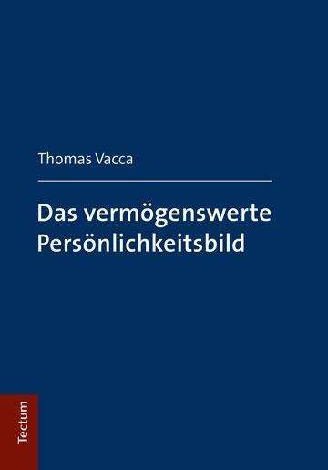 Cover for Vacca · Das vermögenswerte Persönlichkeit (Book) (2017)