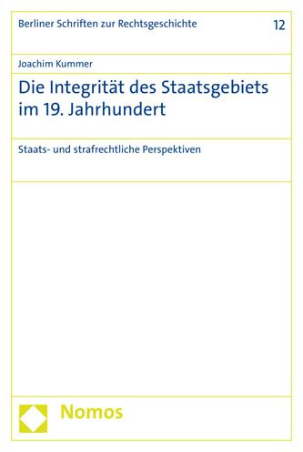 Cover for Kummer · Die Integrität des Staatsgebiets (Book) (2020)