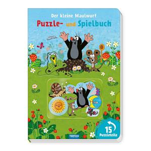 Cover for Trötsch Verlag GmbH &amp; Co.KG · Trötsch Der kleine Maulwurf Puzzle- und Spielbuch Pappenbuch (Buch) (2024)