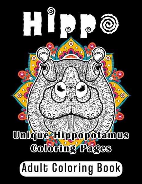 Cover for Johanna Schneider · Hippo Adult Coloring Book (Paperback Book) (2020)