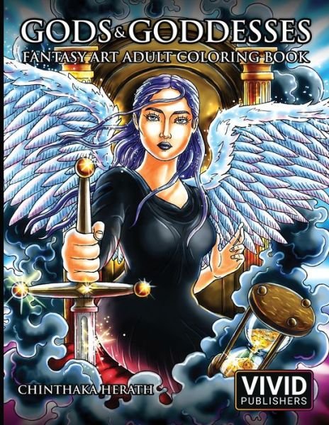 Cover for Intense Media · Gods &amp; Goddesses - Fantasy Art Adult Coloring Book (Paperback Book) (2020)