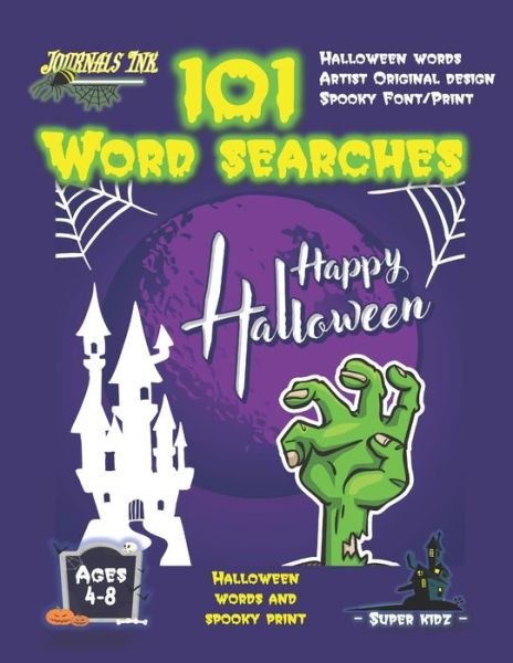 Cover for Sk · Halloween Word Search Book for Kids Ages 4-8 (Paperback Bog) (2020)