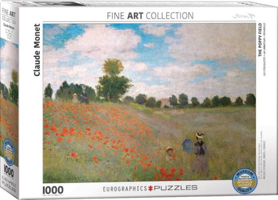 Puslespil The Poppy Field by Monet · Puslespil The Poppy Field by Monet - 1000 brikker, 48*68cm (Jigsaw Puzzle) (2024)