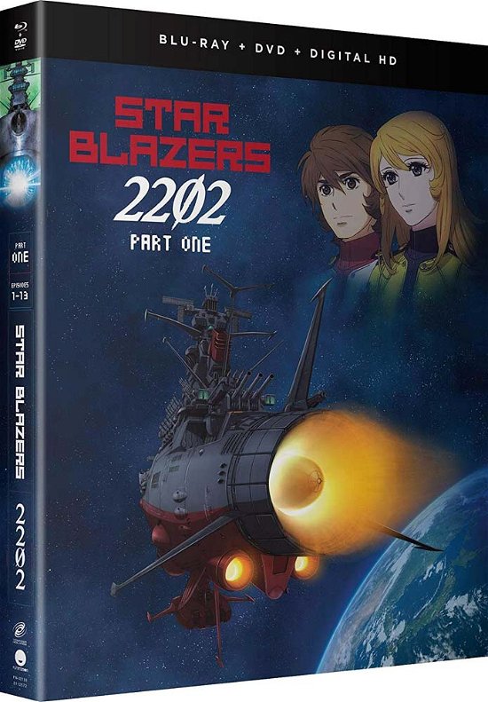 Cover for Star Blazers: Space Battleship Yamato 2202 - Pt 1 · Star Blazers: Space Battleship Yamato 2202 Part 1 (Eps 1-13) DVD / Blu-ray Combo (Blu-ray) [Limited edition] (2019)