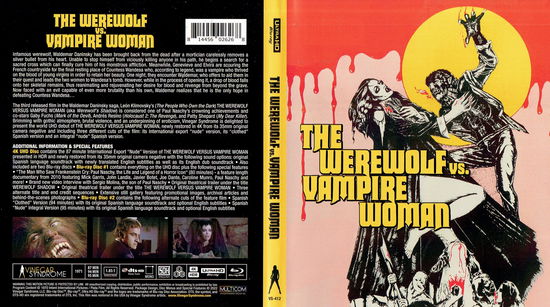 Werewolf Versus Vampire Woman - Werewolf Versus Vampire Woman - Películas - VINEGAR SYNDROME - 0814456026268 - 29 de noviembre de 2022