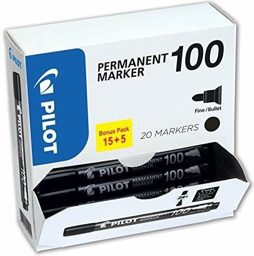 15 + 5 GRATIS: PILOT 100 Permanentmarker schwarz 1 - Pilot - Merchandise - Pilot - 3131910501268 - 