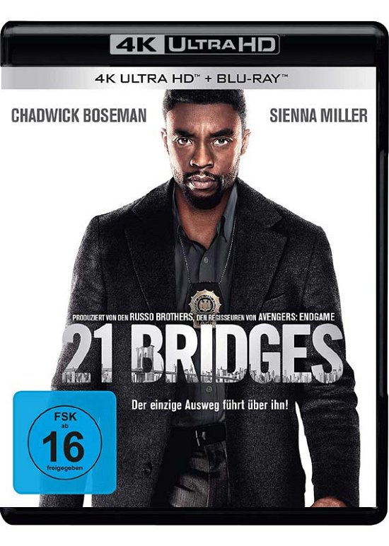 Cover for 21 Bridges 4k Uhd/2bd (4K UHD Blu-ray) (2020)