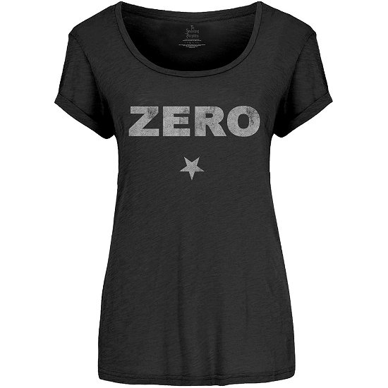 The Smashing Pumpkins Ladies T-Shirt: Zero Distressed - Smashing Pumpkins - The - Merchandise -  - 5055979952268 - 