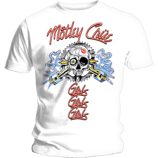 Motley Crue Unisex T-Shirt: Vintage Spark Plug GGG - Mötley Crüe - Fanituote - Global - Apparel - 5055979978268 - torstai 16. tammikuuta 2020