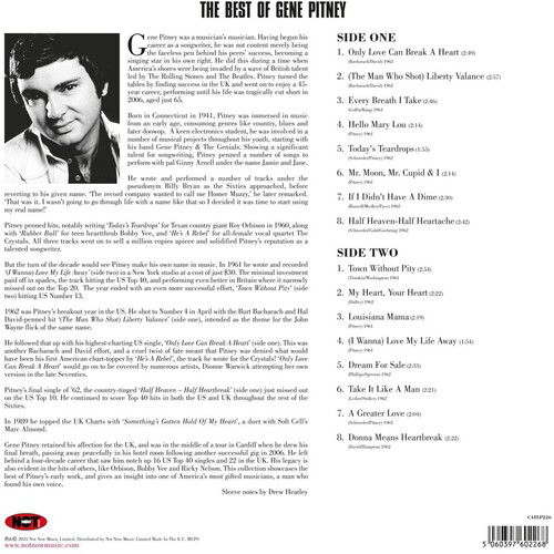 Best Of - Gene Pitney - Musique - NOT NOW MUSIC - 5060397602268 - 10 juin 2022