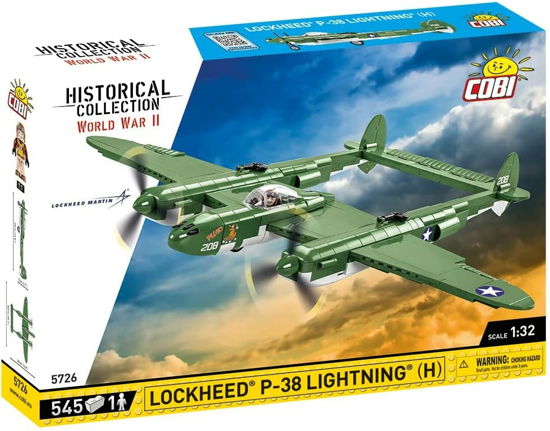 Cover for Cobi  World War Ii  Lockheed P38H Lightning 545 Pcs Not For Sale In Hungary Toys (MERCH)