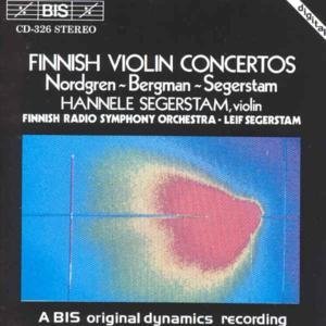 Cover for Segerstam.hannele / Frso · Finnish Violin Concertos (Segerstam. Finnish Rso. Segerstam) (CD) (1994)
