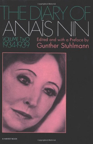 Cover for Nin Anais Nin · The Diary of Anais Nin Volume 2 1934-1939: Vol. 2 (1934-1939) (Paperback Book) [&quot;I&quot; Ptg edition] (1970)