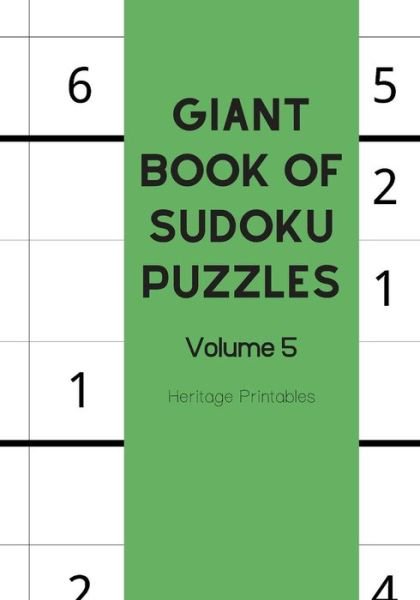 Cover for Heritage Printables · Giant Book of Sudoku Puzzles Volume 5 (Pocketbok) (2019)