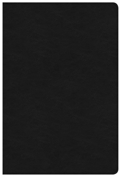 Cover for CSB Bibles by Holman CSB Bibles by Holman · NKJV Large Print Ultrathin Reference Bible Black Letter Edition, Premium Black Genuine Leather (Leather Book) (2018)