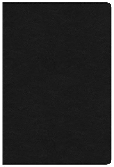 NKJV Large Print Ultrathin Reference Bible Black Letter Edition, Premium Black Genuine Leather - CSB Bibles by Holman CSB Bibles by Holman - Książki - Broadman & Holman Publishers - 9781535905268 - 1 czerwca 2018