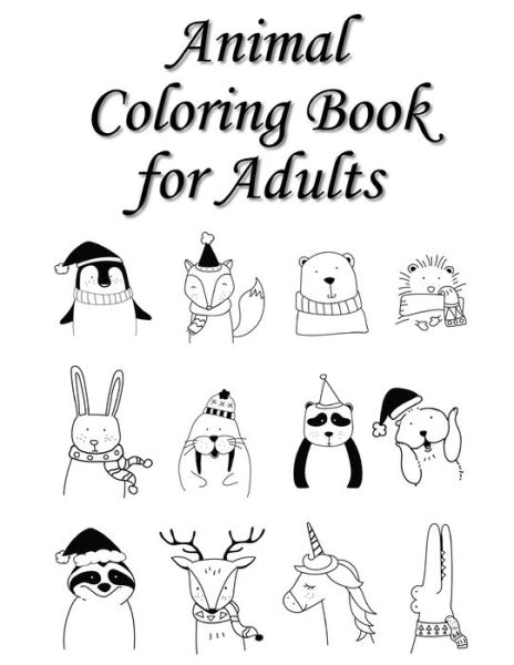 Cover for Lucky Me Press · Animal Coloring Book for Adults (Paperback Book) (2019)