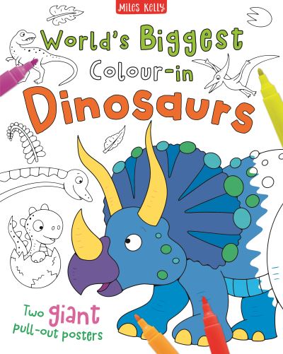 Cover for Miles Kelly · World's Biggest Colour-in Dinosaurs - Giant Poster Packs (Paperback Bog) (2022)