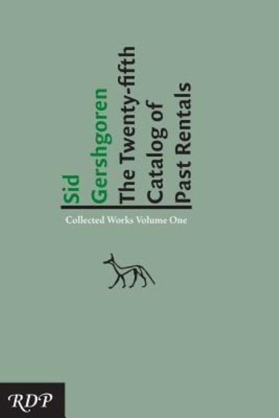 Cover for Sid Gershgoren · The Twenty-Fifth Catalog of Past Rentals (Paperback Bog) (2018)