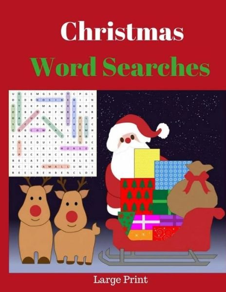 Cover for Meda Stachowiak · Christmas Word Searches Large Print (Pocketbok) (2017)