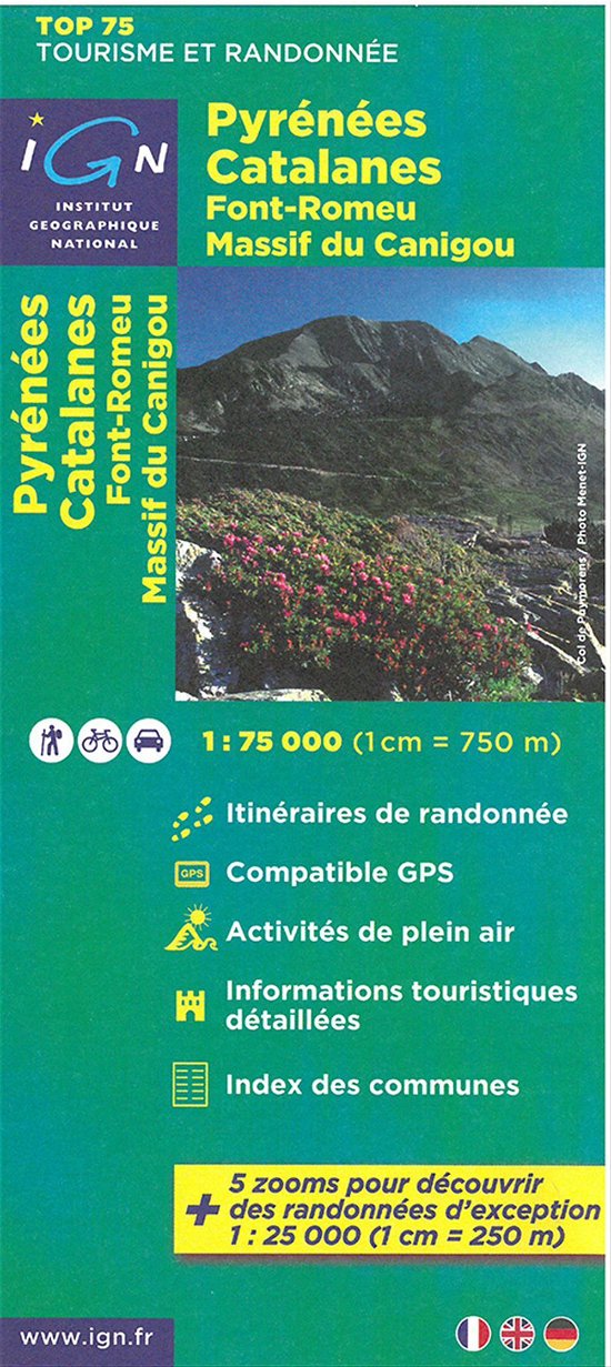 Cover for Ign · IGN TOP75: Pyrénées Catalanes - Font-Romeu - Massif Canigou (Print) (2015)