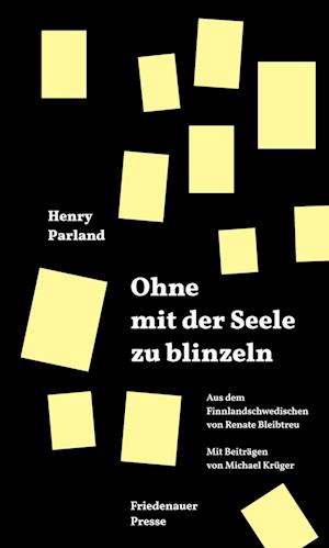 Cover for Henry Parland · Ohne mit der Seele zu blinzeln (Book) (2024)