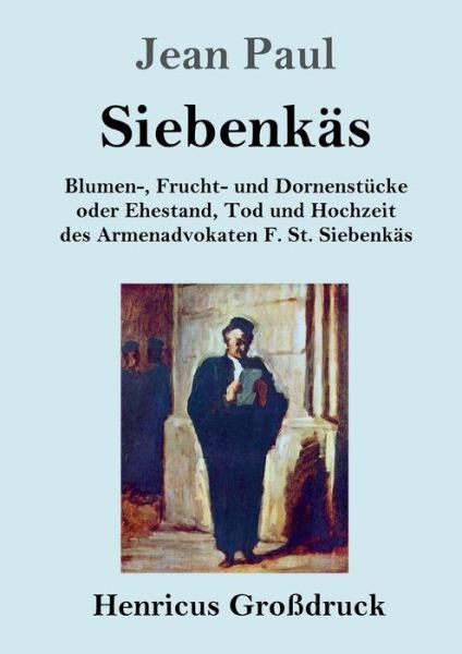 Cover for Jean Paul · Siebenkas (Grossdruck) (Paperback Book) (2019)