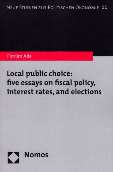 Cover for Ade · Local public choice: five essays on (Book) (2013)